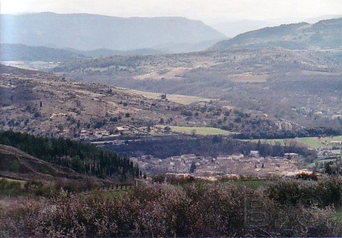 Vue sur le village d'Espraza