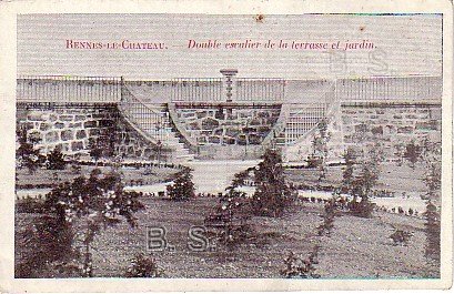 Rennes-le-Chteau, terrasse et jardin